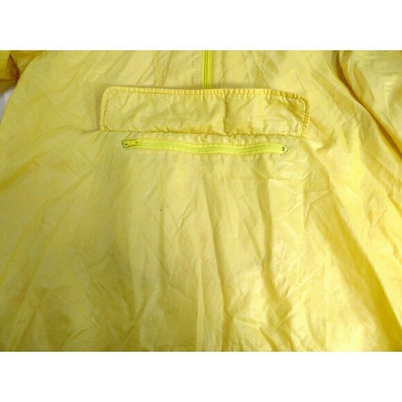 IZOD j.g. Lacoste vintage yellow thin nylon hoodie pullover YOUTH size XL 14-16 - Picture 5 of 7